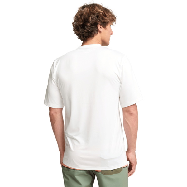 2026 Billabong Mens Solar Flare Loose Fit Short Sleeve Rash Vest EBYWR03028 - White